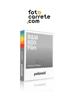 Película instantánea Polaroid B&W 600 Film de 8 fotos