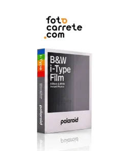 Película instantánea Polaroid B&W i-Type Film de 8 fotos