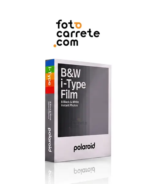 Película instantánea Polaroid B&W i-Type Film de 8 fotos